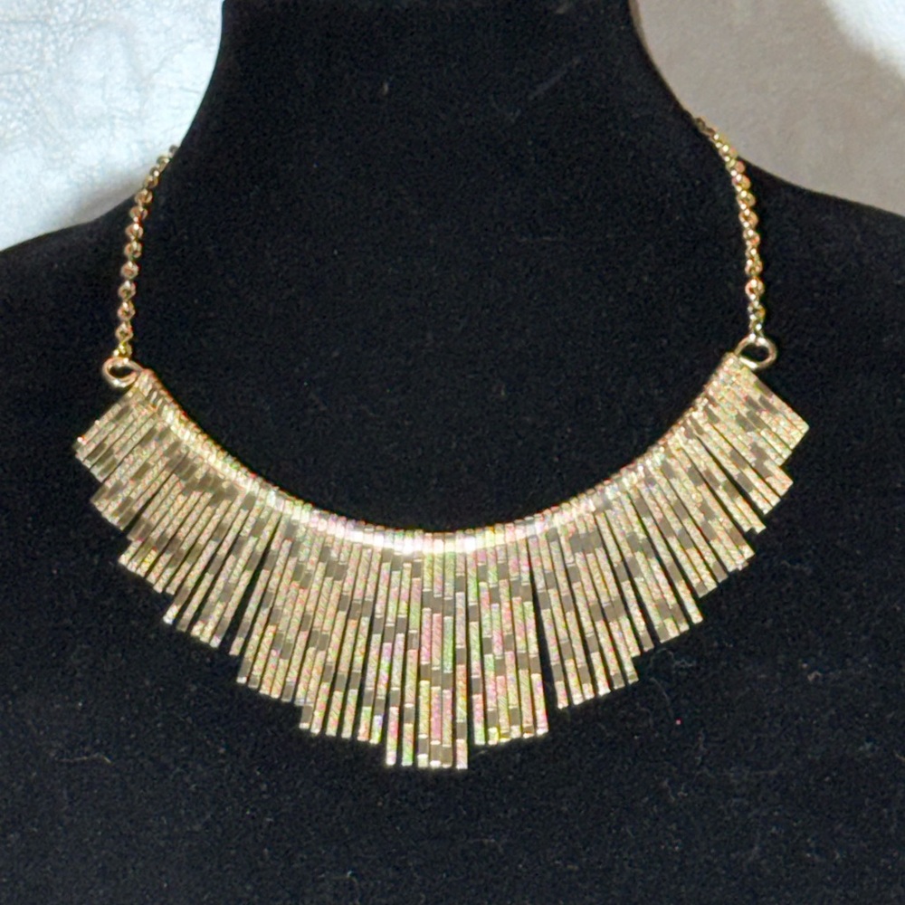 Cleopatra style Gold Statement Necklace